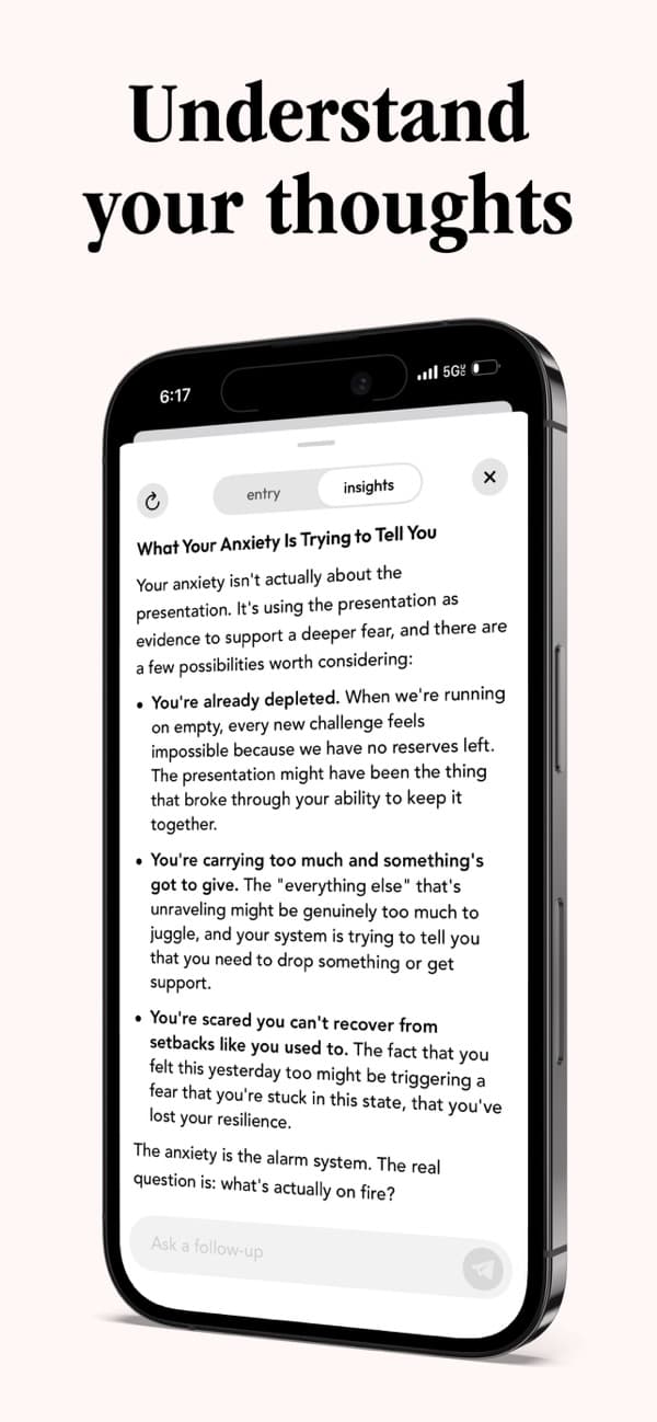 Glimpse AI insights screen